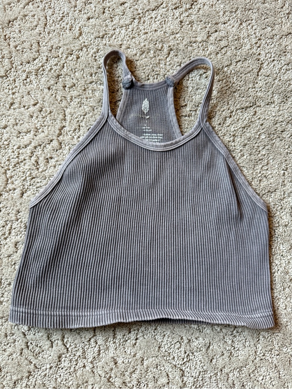 Fp movement happiness runs Crop Tank Top, grey  XS/S